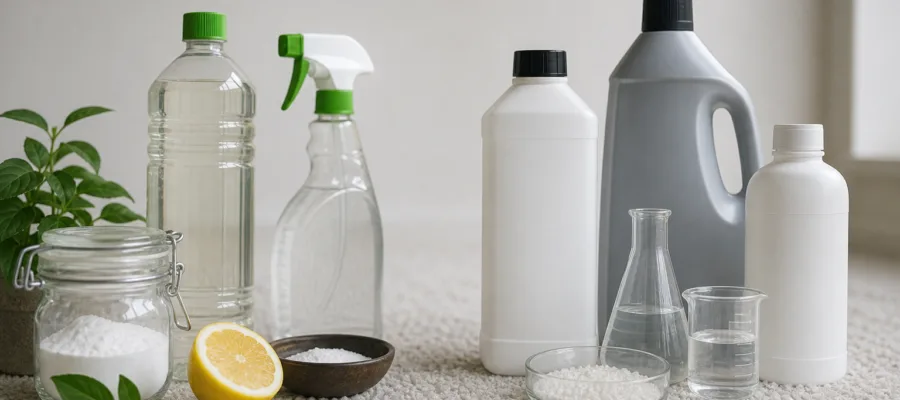 Bio vs. chemische Teppichreiniger: Inhaltsstoffe und Wirkweise verstehen