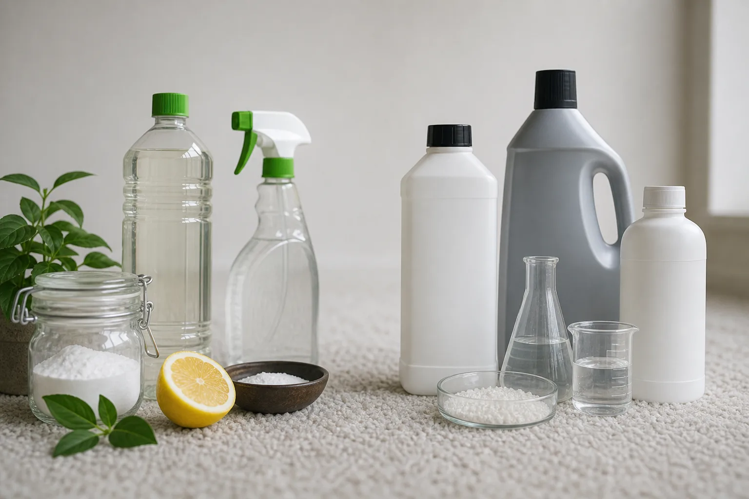 Bio vs. chemische Teppichreiniger: Inhaltsstoffe und Wirkweise verstehen