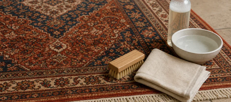 Orientteppiche und empfindliche Naturfasern: Teppichreiniger-schonende Methoden