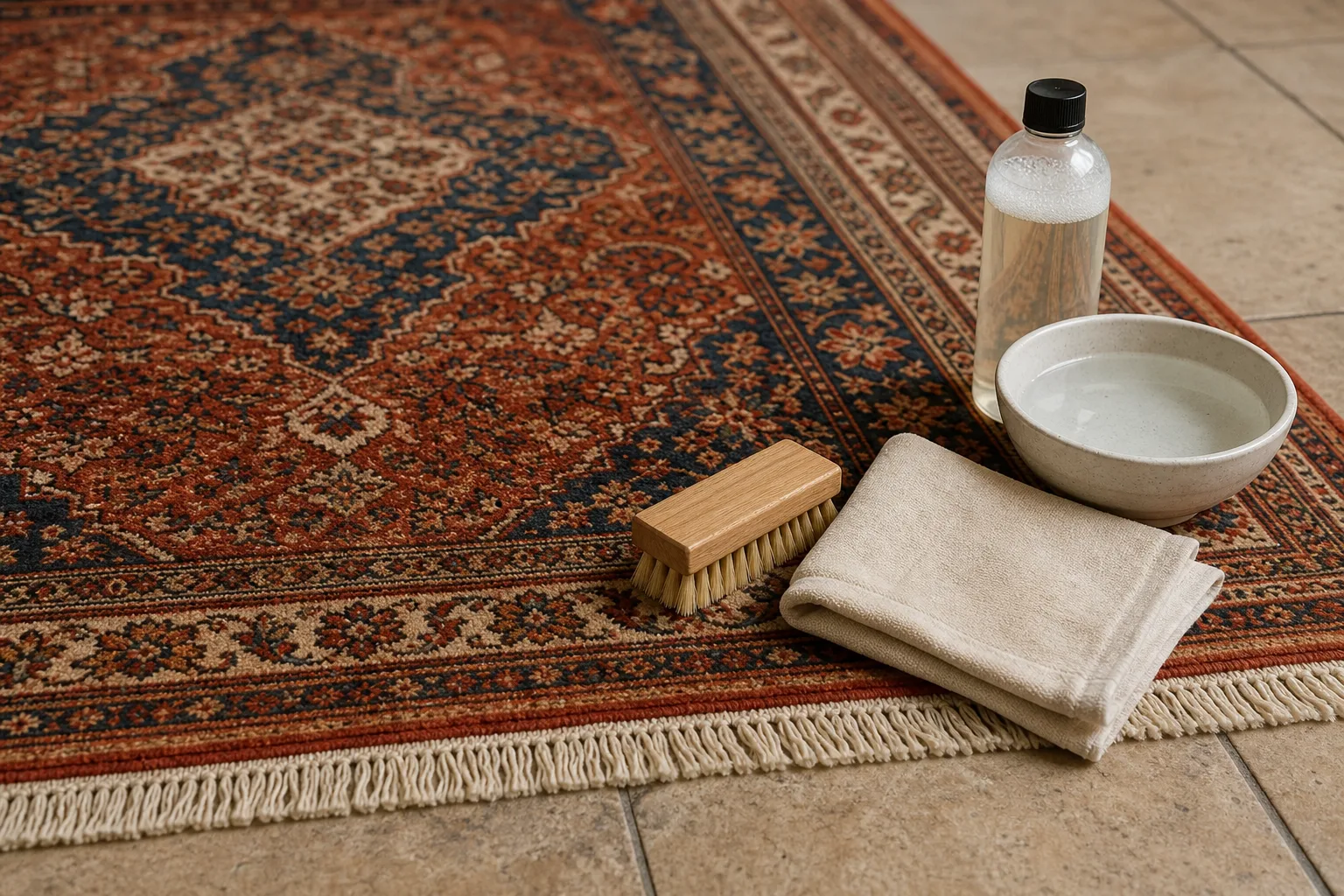 Orientteppiche und empfindliche Naturfasern: Teppichreiniger-schonende Methoden