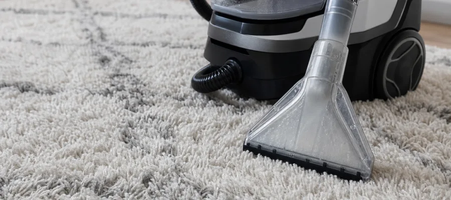 Teppichreiniger auf Hochflor-Teppichen: Einstellungen und Vorgehensweise